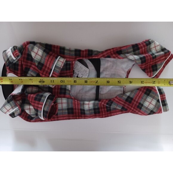 Luvgear Red/White Plaid Small Dog Pyjamas Size S/P # LUVQS11293 - Picture 3 of 16